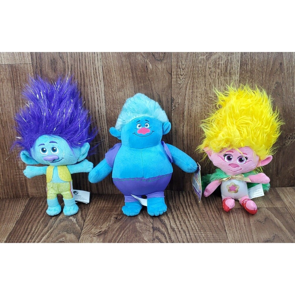 DreamWorks Trolls Push Viva Branch Biggie Lot of 3